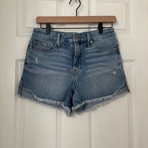 Good American Good Curve Denim Shorts